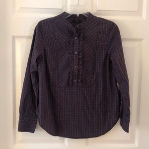 JCrew navy with red detail popover size 2
